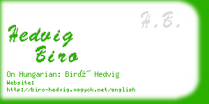 hedvig biro business card